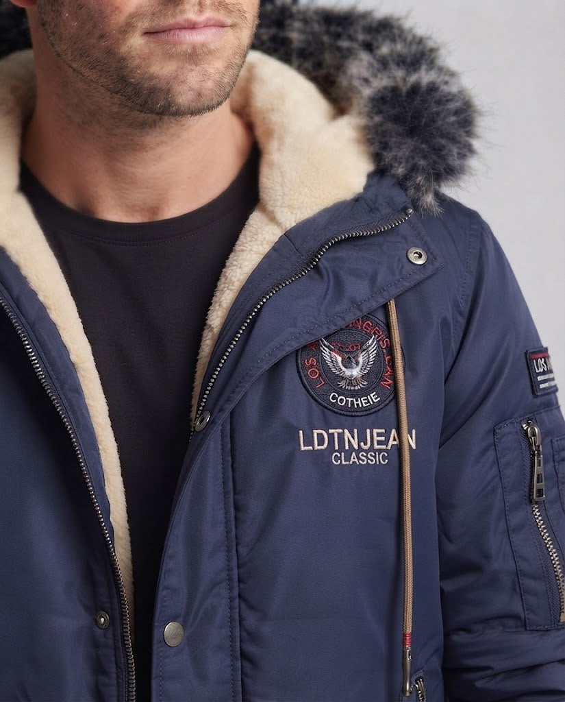 Men's winter jacket with teddy lining Fashion Glam