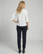 Women's Blouse Top Women's V-Neck Crepe