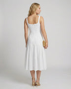 Women's mid dress with elegant cut