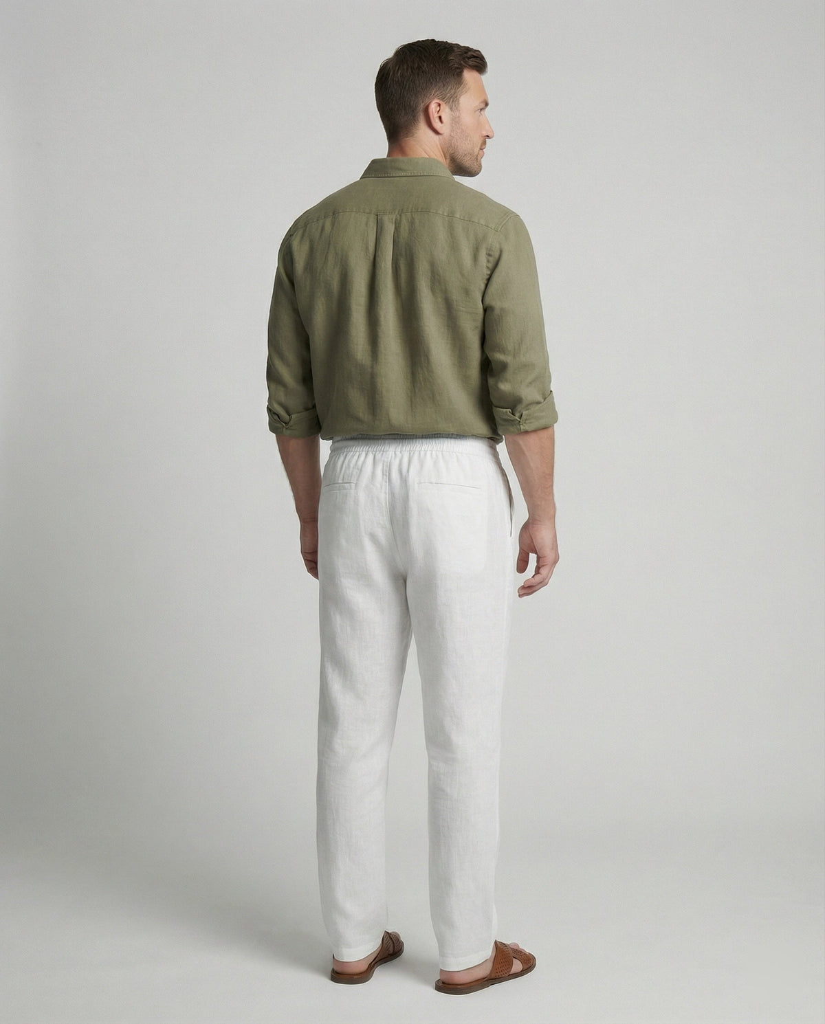 Casual linen pants men's
