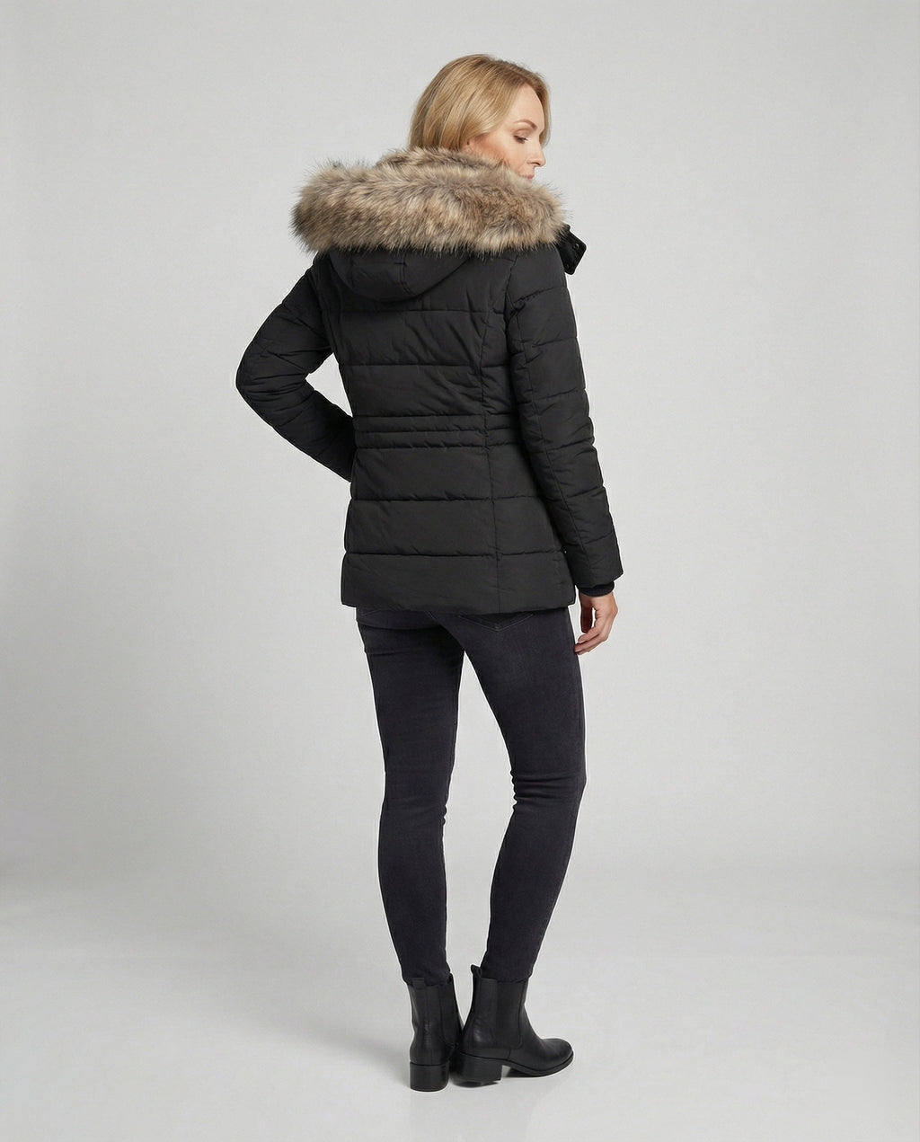 Fashion Glam | Warm waterproof winter coat with lining and hood