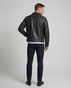 Men's Overshirt Jacket Leather Look