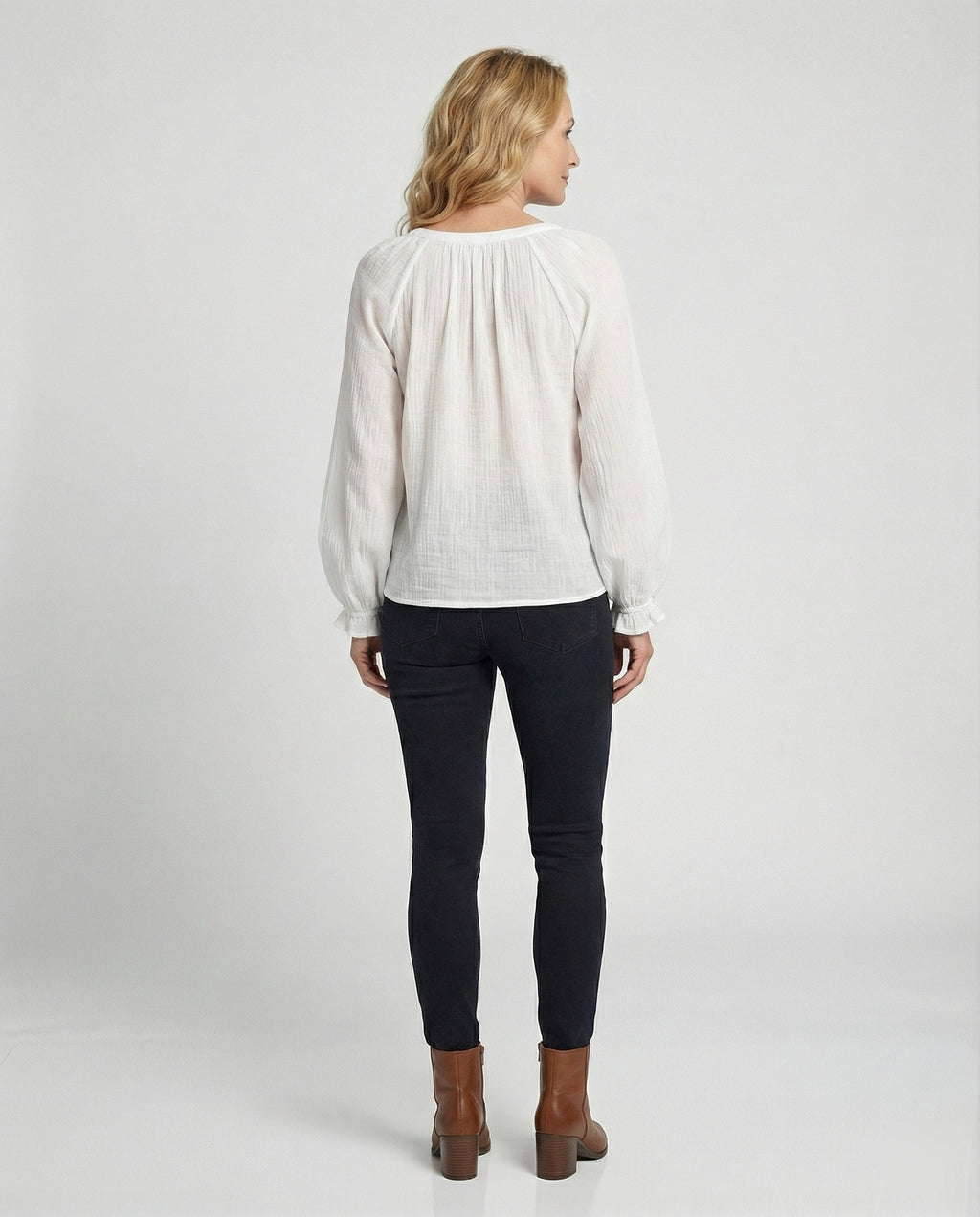 Women Boho Blouse Top with Lace Summer