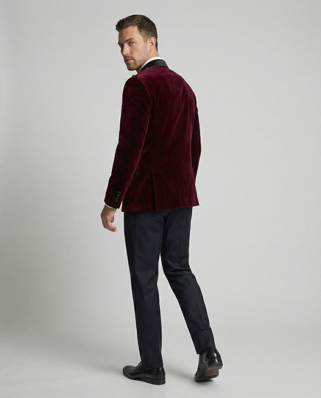 Fashion Glam | Men's Summer Jacket with Slim Fit and Contrasting Lapel