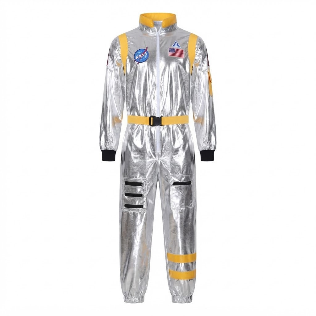 Men's Space Suit with Reflective Accents Fashion Glam