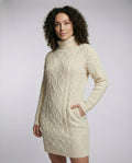 Beige Soft Knit Midi Dress-Fashion Glam