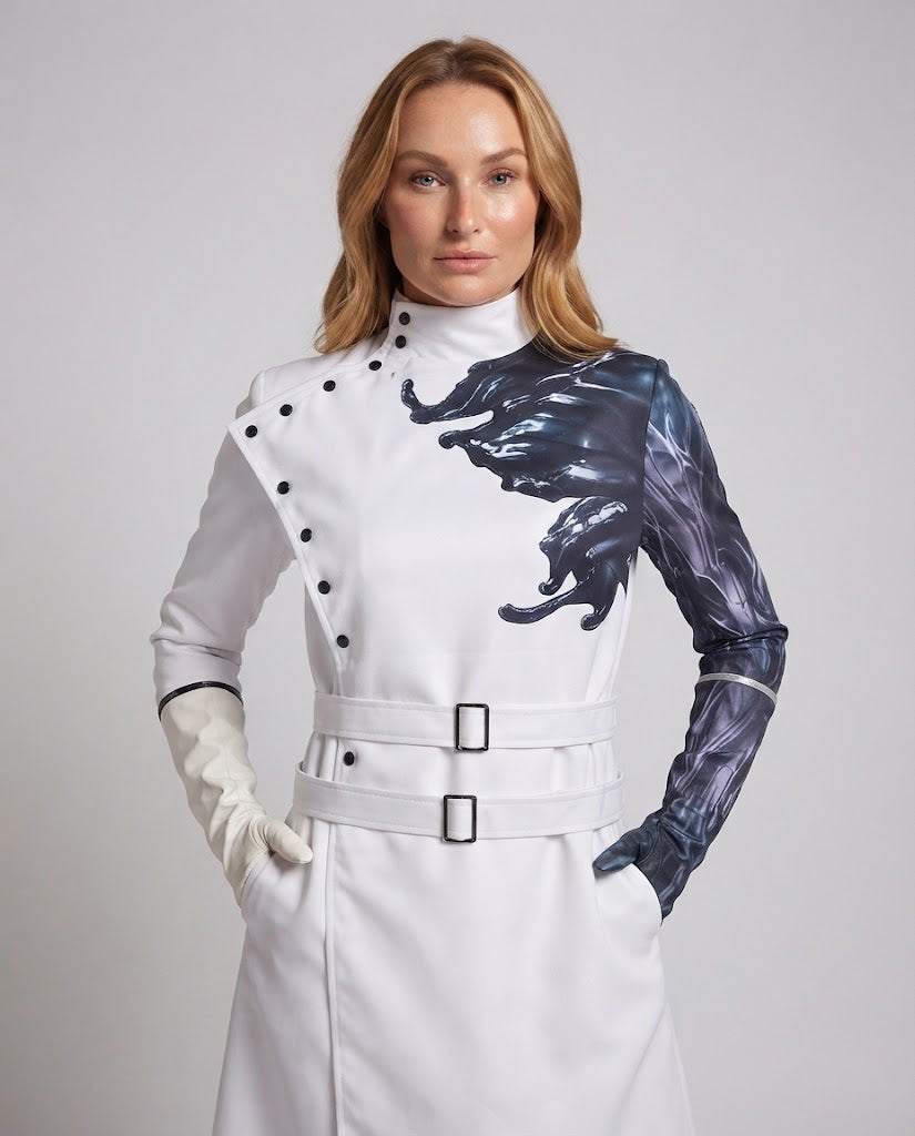 Women’s costume jacket with unique design and matching accessories Fashion Glam