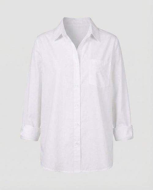 Blouse top women made of cotton loose fitting-Fashion Glam