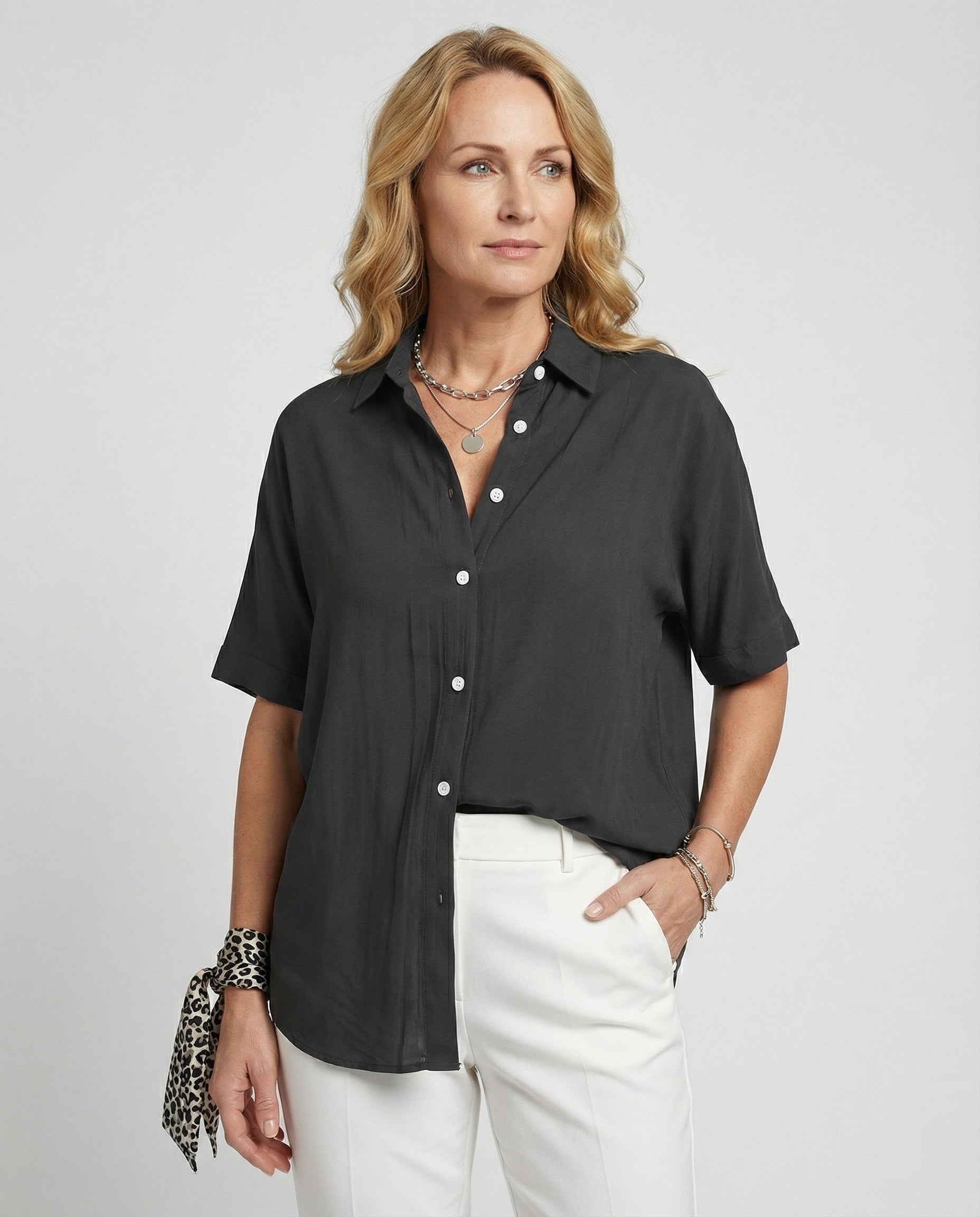 Blouse top women with V-neck-Fashion Glam