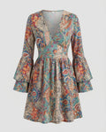 Boho Casual Dress Women's Wrap Dress-Fashion Glam
