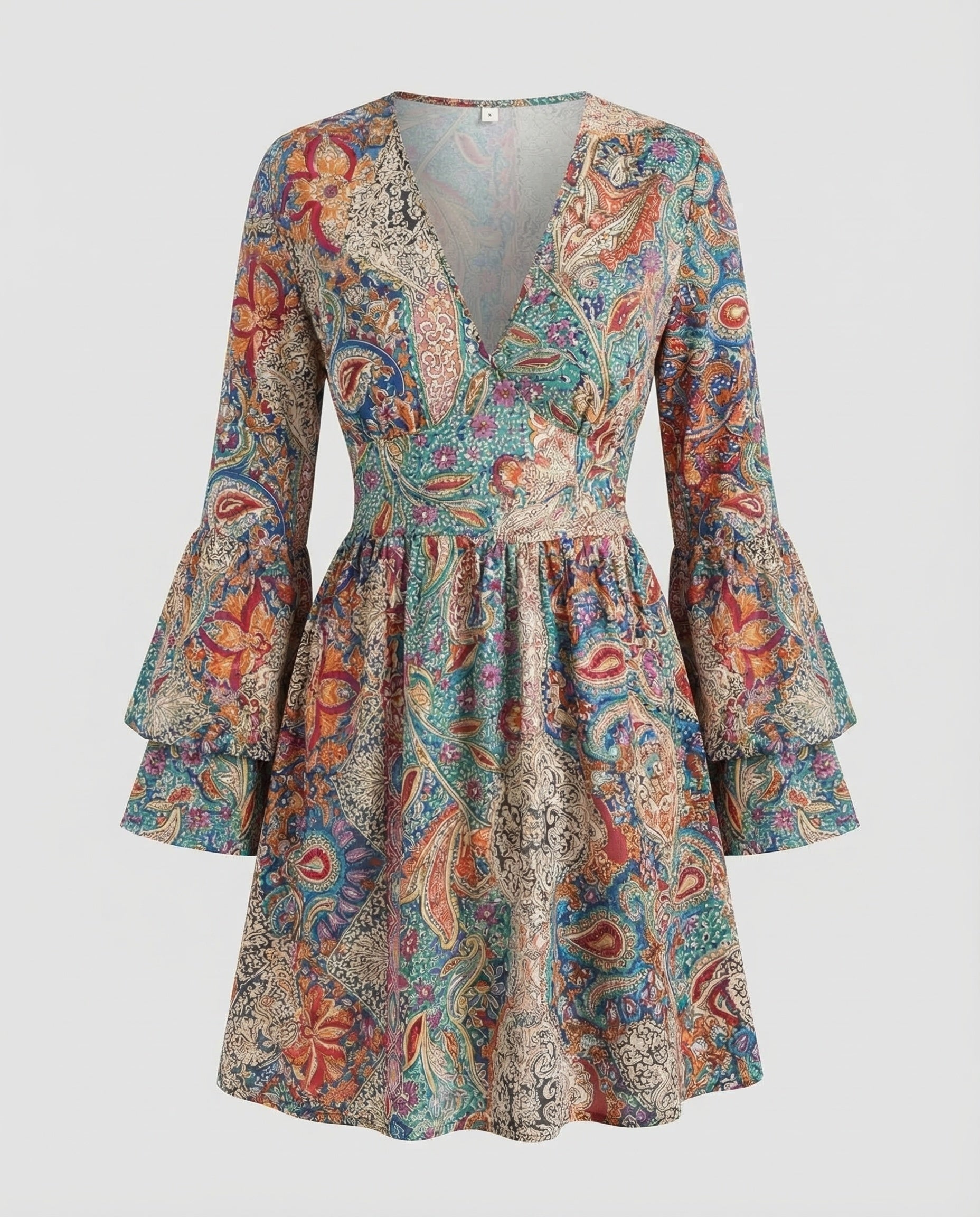 Boho Casual Dress Women's Wrap Dress-Fashion Glam