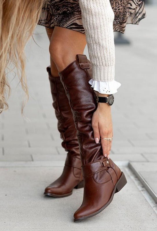 stylish leather boots, perfect for any occasion. Fashion Glam Fashion Glam