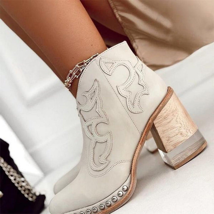 PAISLEE – WESTERN-STYLE JERSEY ANKLE BOOT