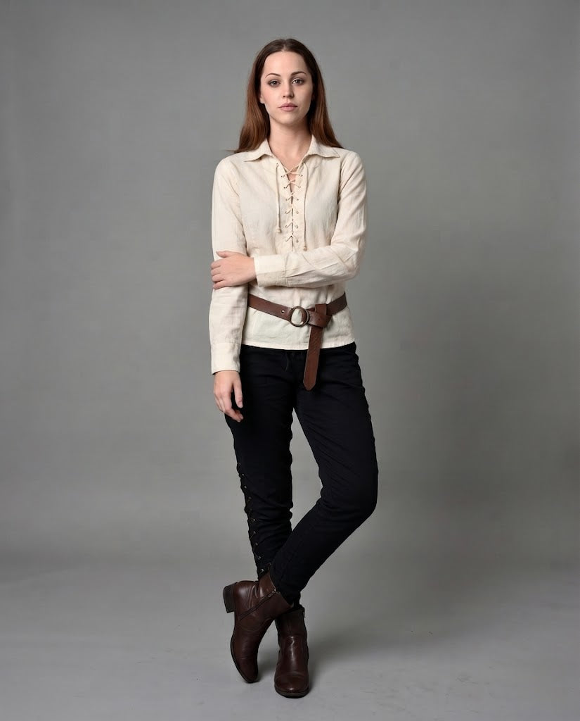 Women's casual long sleeve with drawstring Fashion Glam