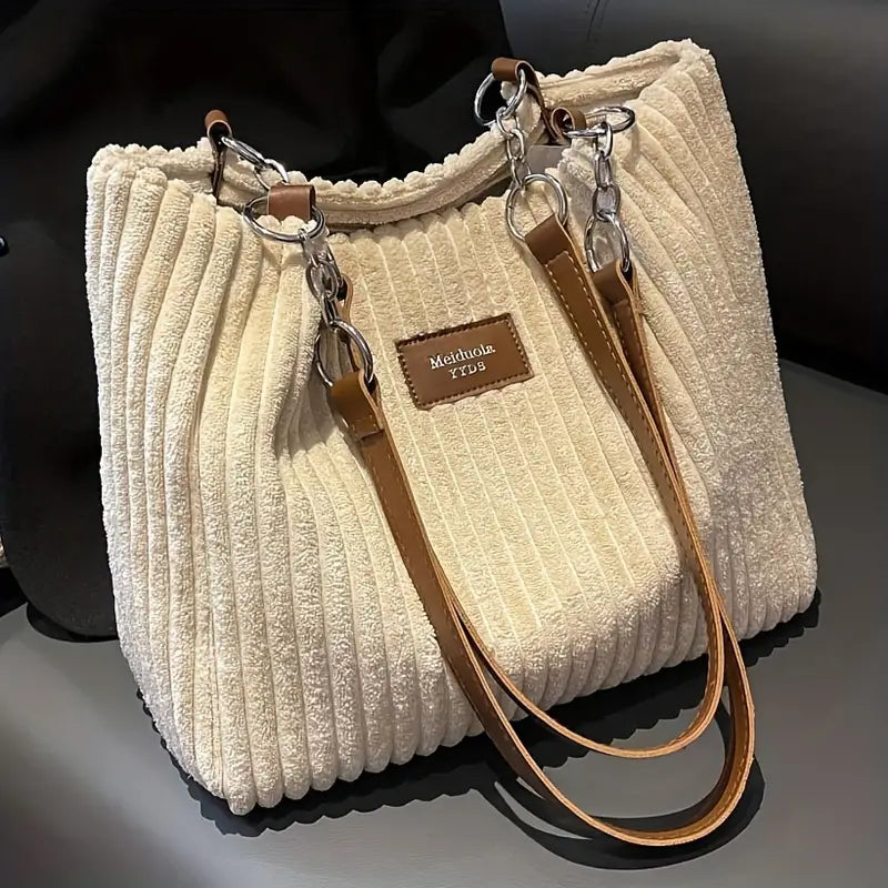 Nayeli – Elegant Corduroy Tote Bag