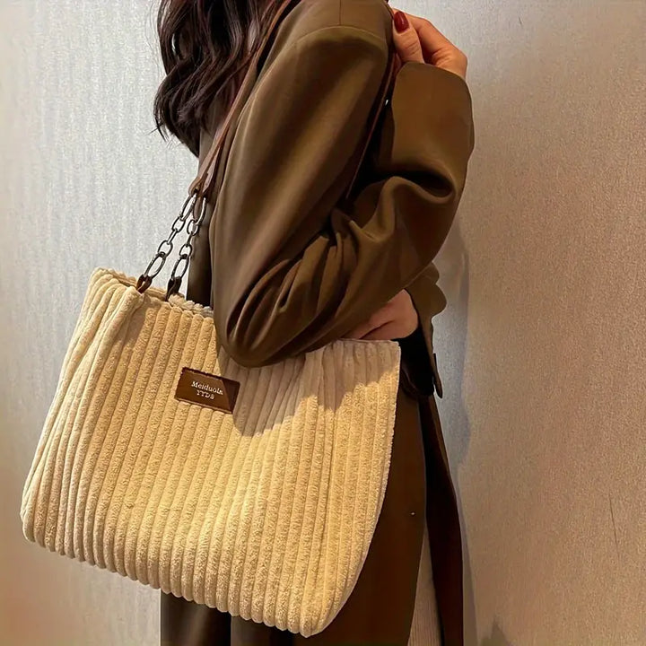 Nayeli – Elegant Corduroy Tote Bag