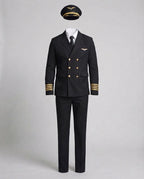 Men's pilot costume with authentic details and gold accents Fashion Glam