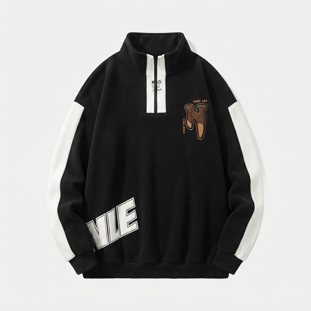 Ladies Sporty Oversized Sweatshirt Fashion Glam