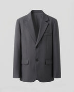 Men's oversized blazer with a boxy silhouette and two-button closure Fashion Glam
