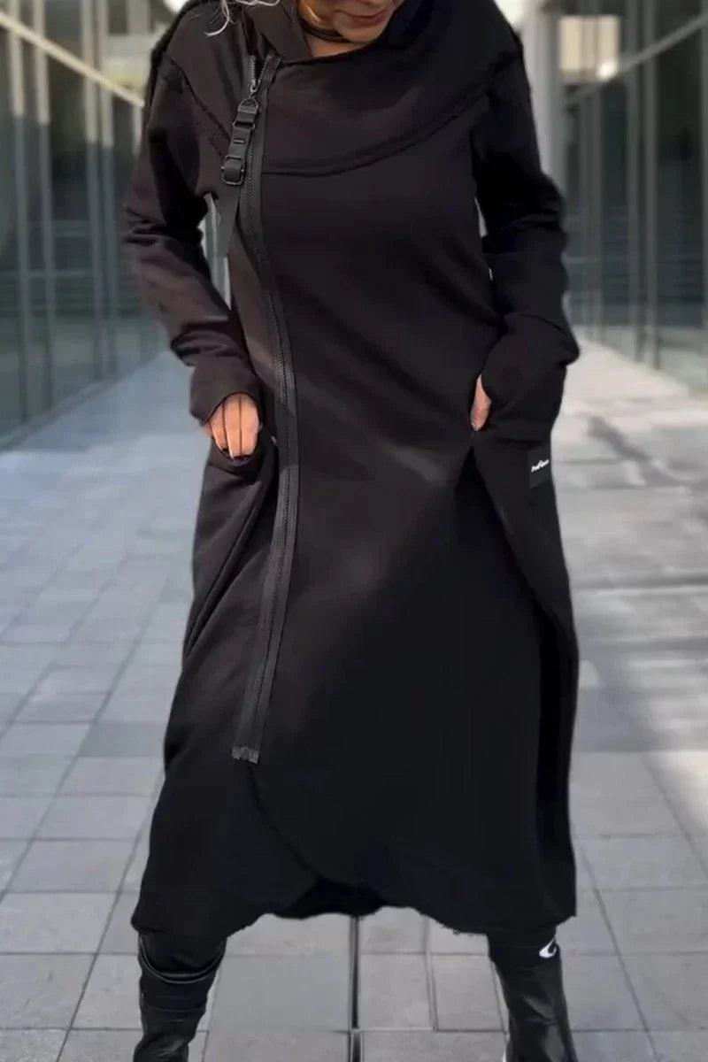 BEA– URBAN EDGE HOODED MAXI COAT
