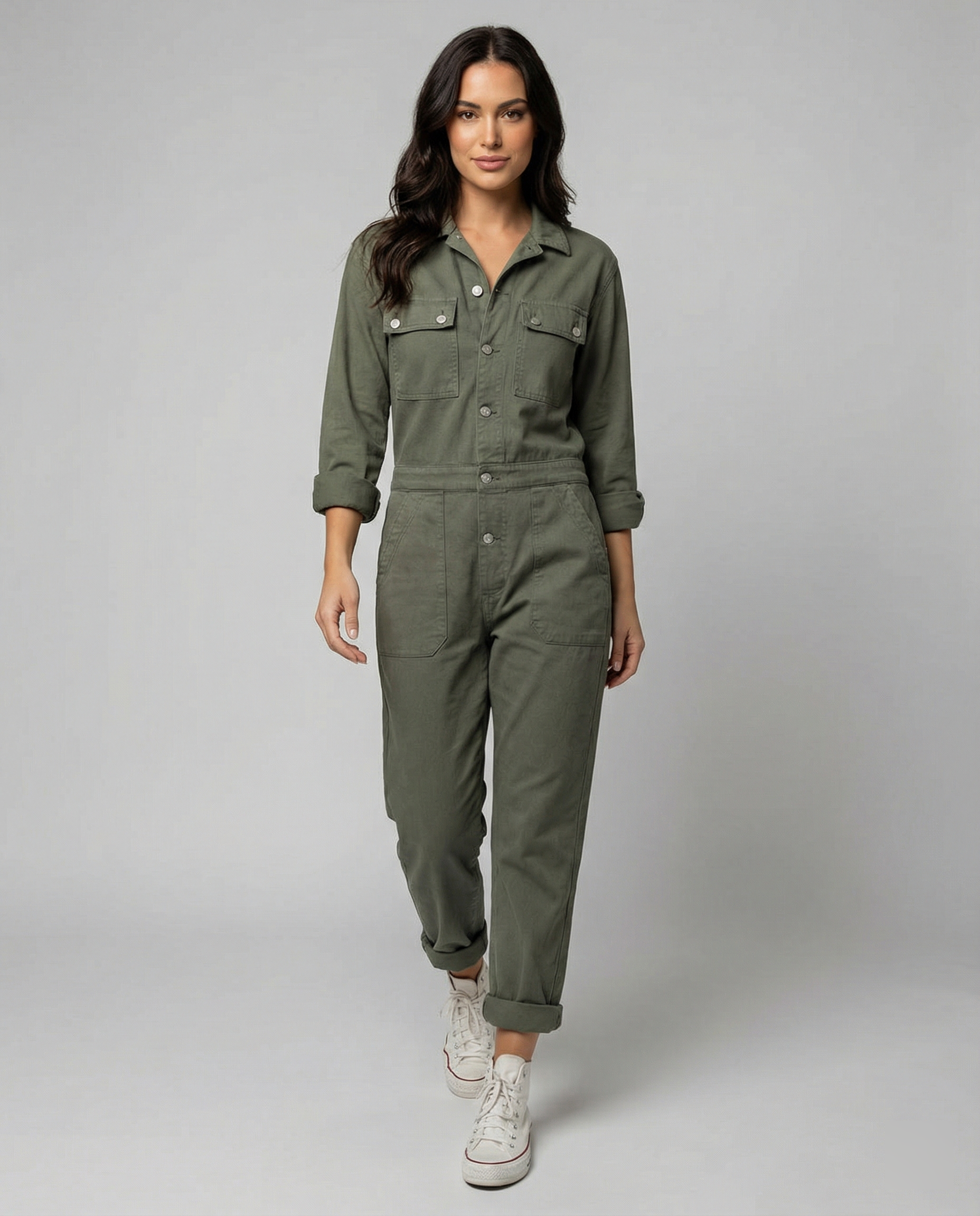 Casual Utility Jumpsuit Women-Fashion Glam