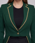 Ladies elegant tailcoat with ornate decorations Fashion Glam