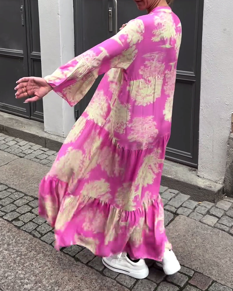 AZRIELLE – LONG FLORAL DRESS