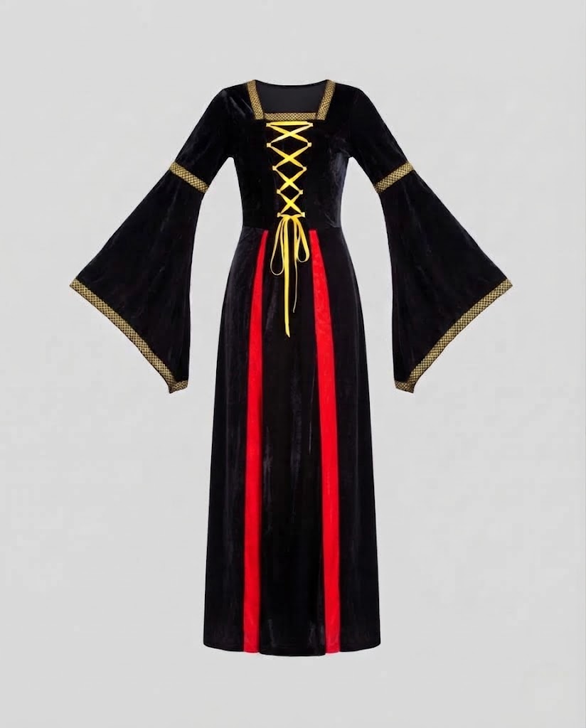 Women Medieval Wizard Dress Fashion Glam