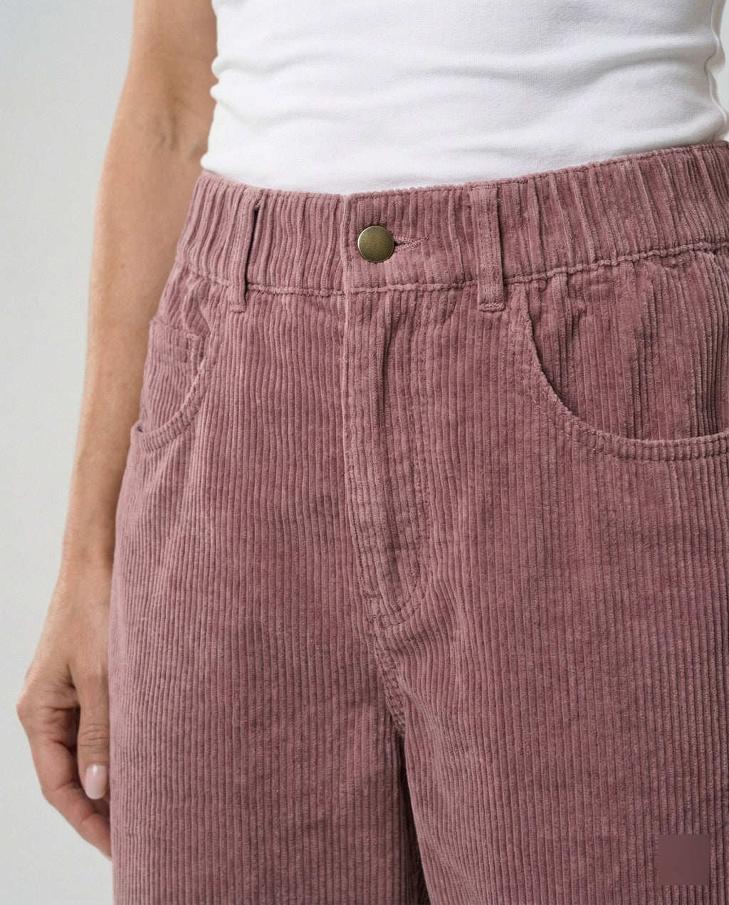 Women's Cord Trousers Women's Wide High Waist