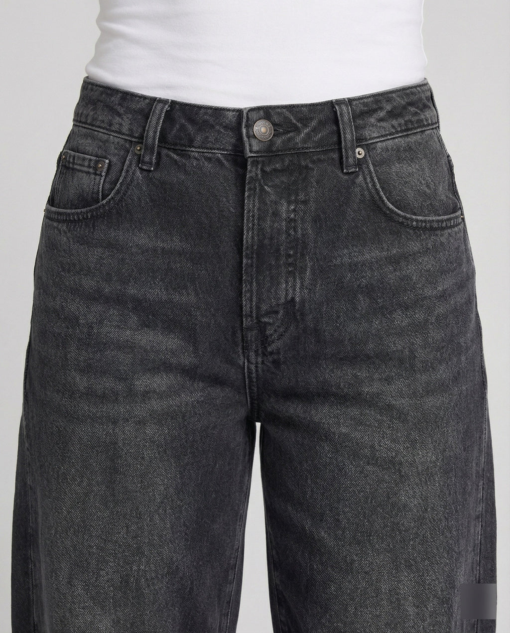 Fashion Glam | Mid Rise Barrel Jeans for Women
