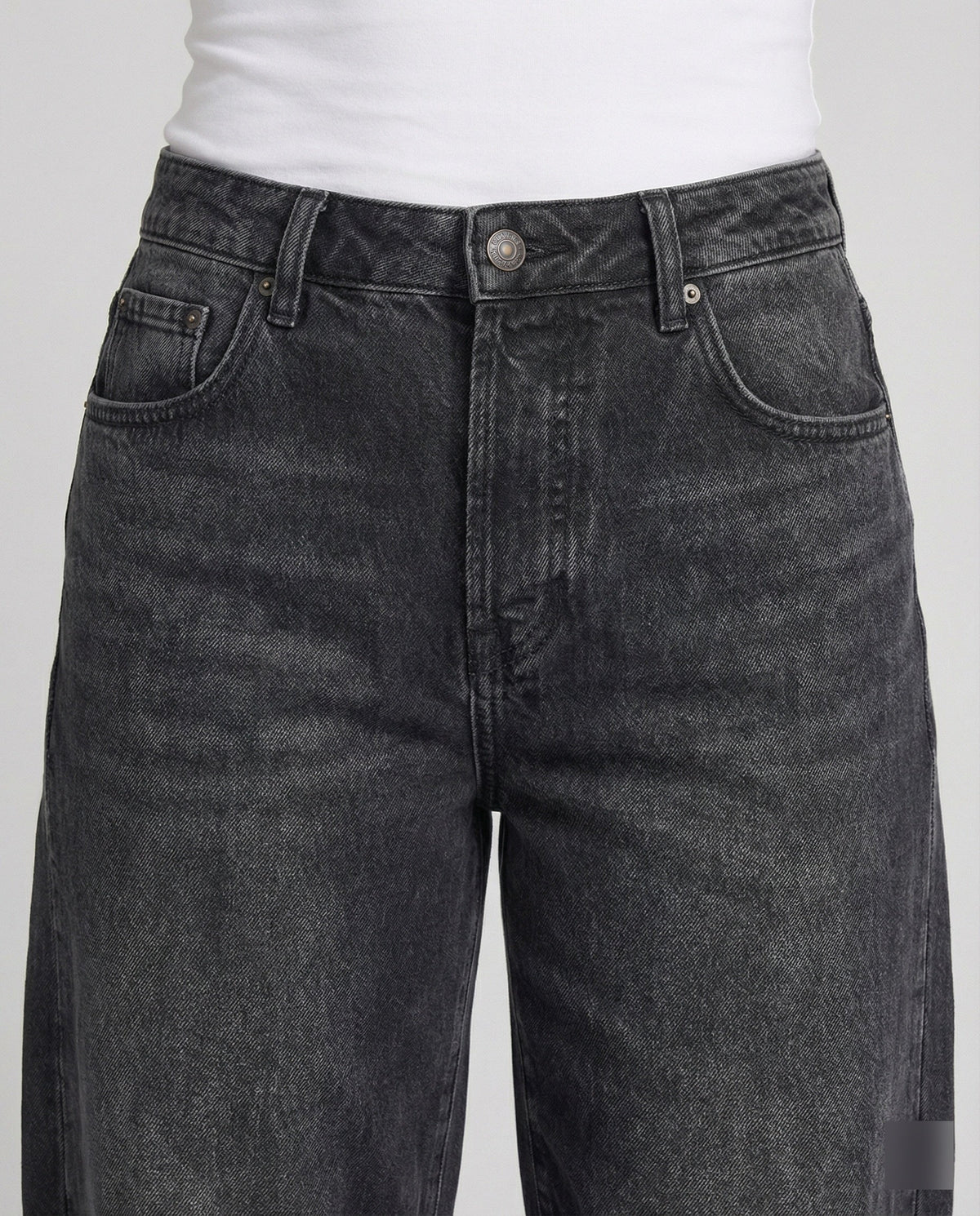 Fashion Glam | Mid Rise Barrel Jeans for Women