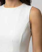 Women A-line dress with fitted top