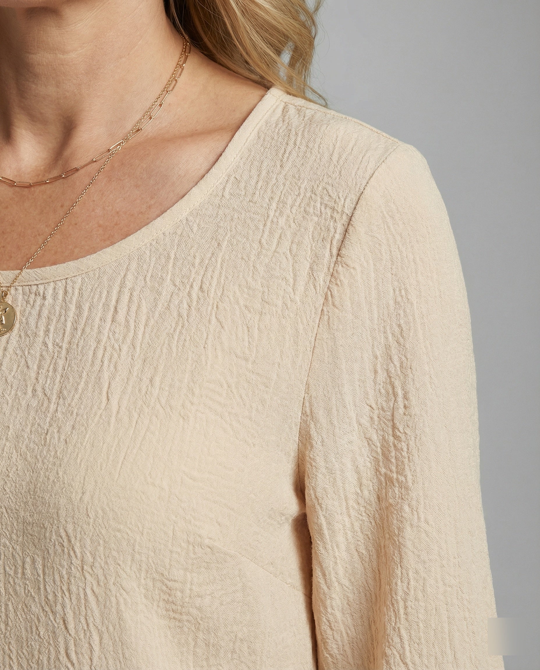 Women's Blouse Top with Ruffle Sleeves Structured