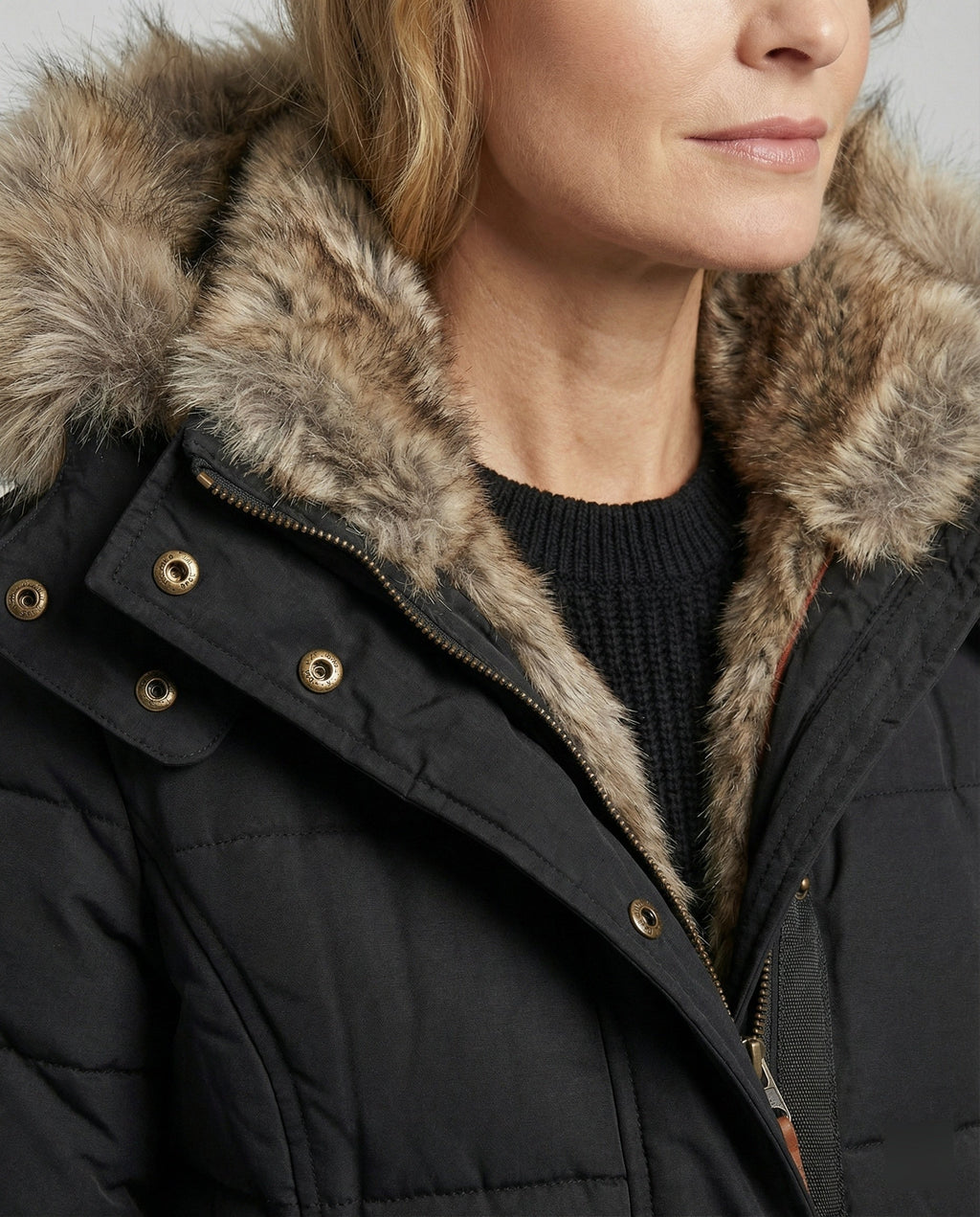 Fashion Glam | Warm waterproof winter coat with lining and hood