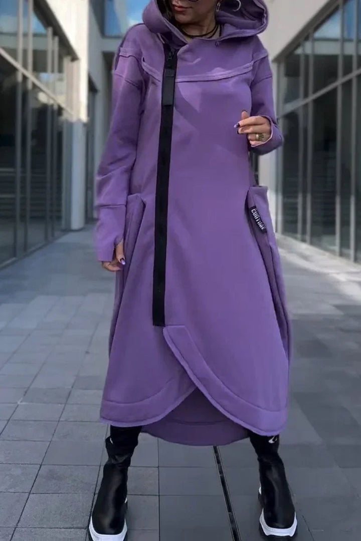 BEA– URBAN EDGE HOODED MAXI COAT