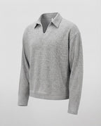 Men's Sporty Sweater with V-Neck Fashion Glam