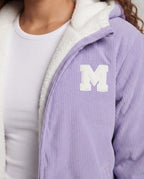 Women's Fleece Jacket with Hood Fashion Glam