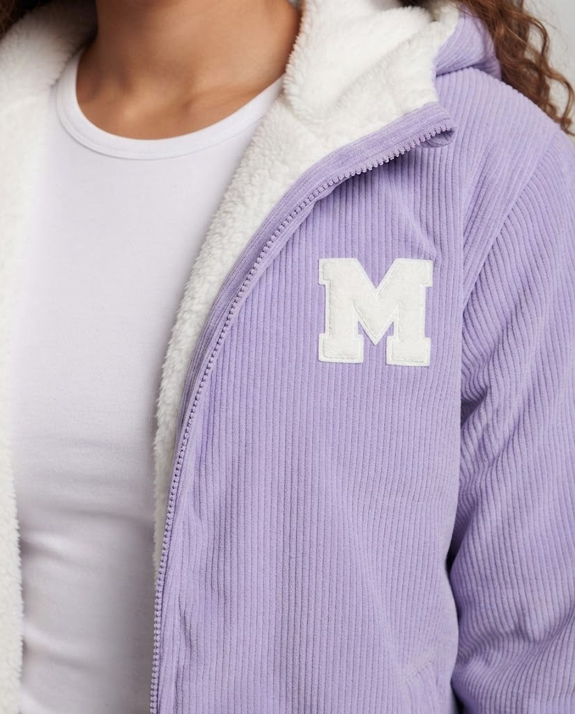 Women's Fleece Jacket with Hood Fashion Glam