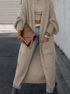 Fashion Glam | Wool knitted cardigan with pockets for women - Perfect for everyday use