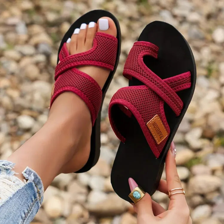 Celia - Perforated Mesh Sandals