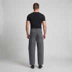 Men's Extra Wide Utility Palazzo Pants with Distinctive Diagonal Seams and Drop Crotch Fashion Glam