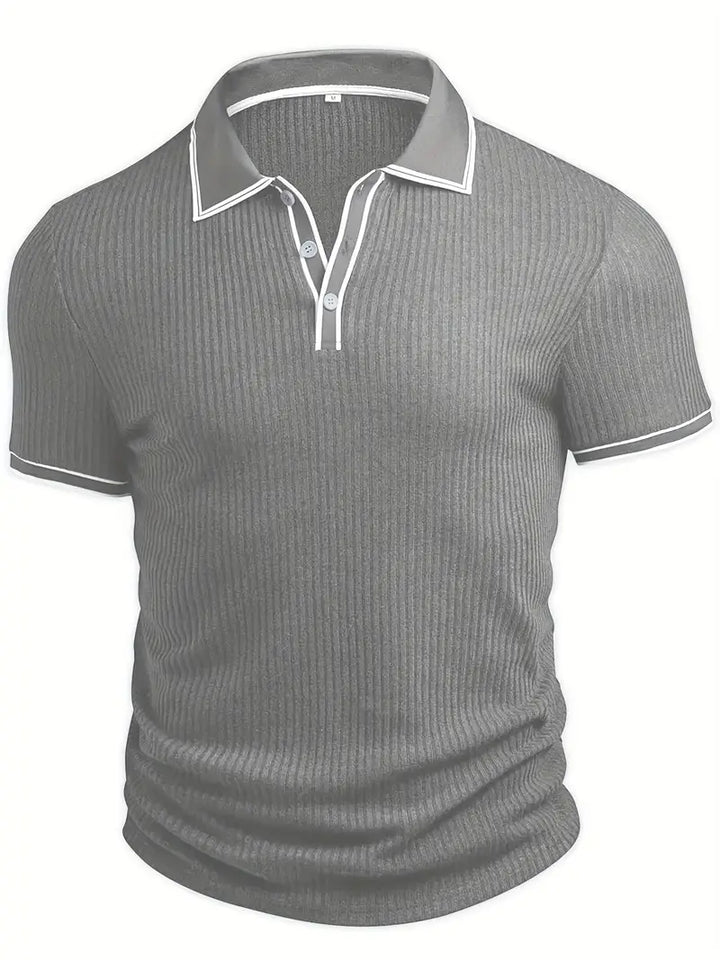 JASON – MODERN RIBBED POLO SHIRT