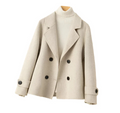 Fashion Glam | Beige Peacoat Women