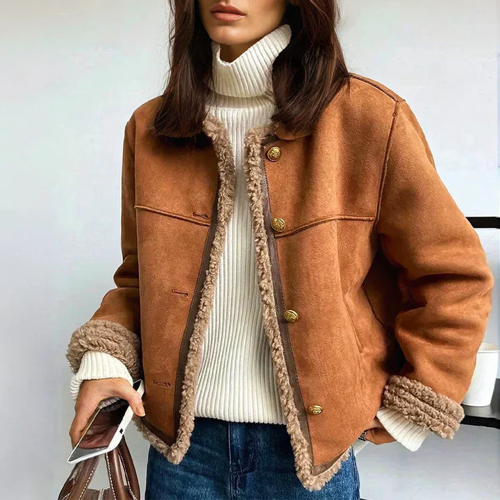 VALERIE – CHIC SHERPA-LINED JACKET