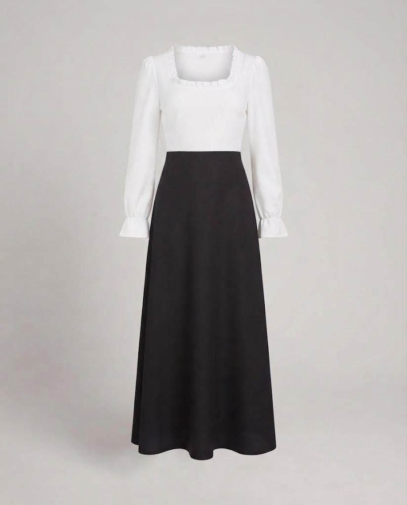 Women’s historical costume dress with modern accents and swing skirt Fashion Glam