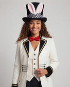Women's costume set as fairy tale hero with cape, vest, accessories, and hat Fashion Glam