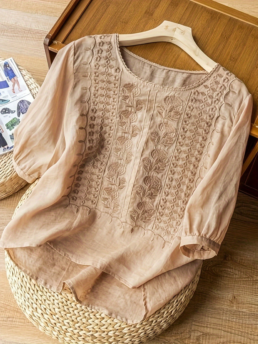 ELENA – BOHO EMBROIDERED BLOUSE EFFORTLESS CHARM WITH EVERY WEAR
