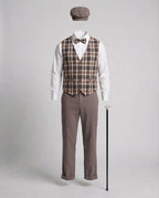 Men's detective costume with elegant vest, hat, and accessories Fashion Glam