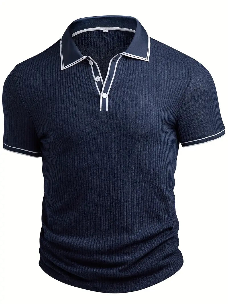 JASON – MODERN RIBBED POLO SHIRT