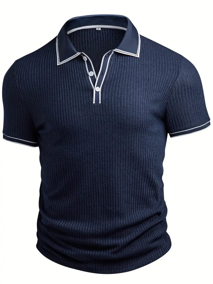 JASON – MODERN RIBBED POLO SHIRT
